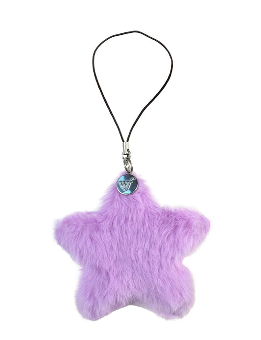 Fluffy Star Charm | Purple
