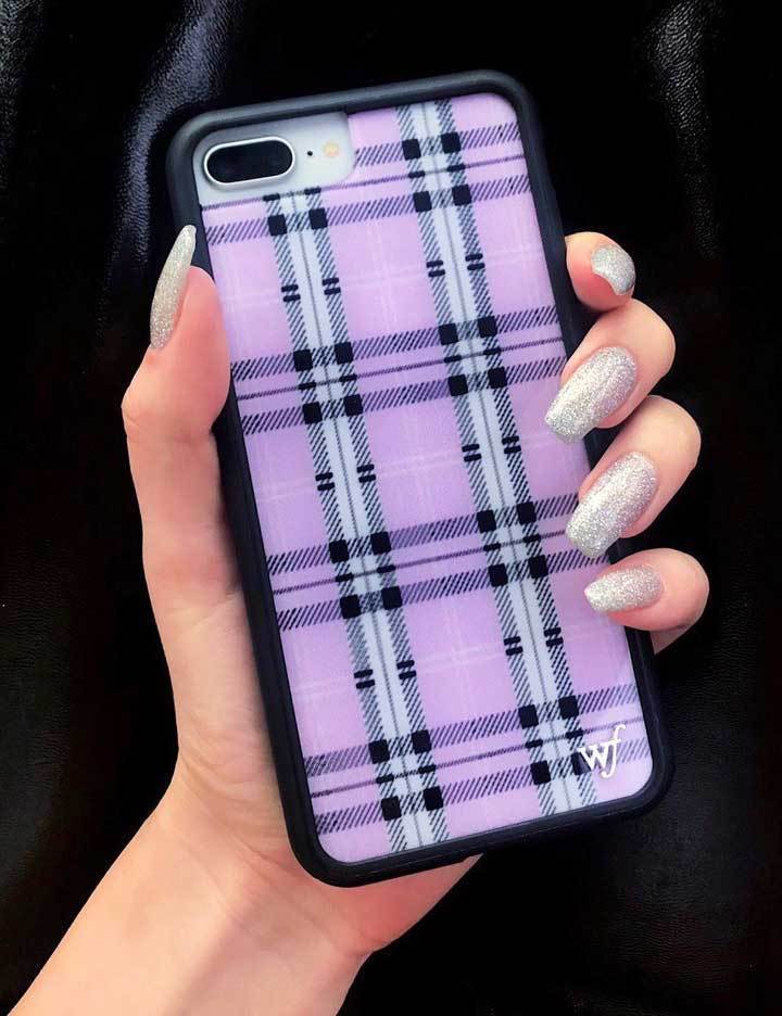 Plaid | Lavender iPhone Case