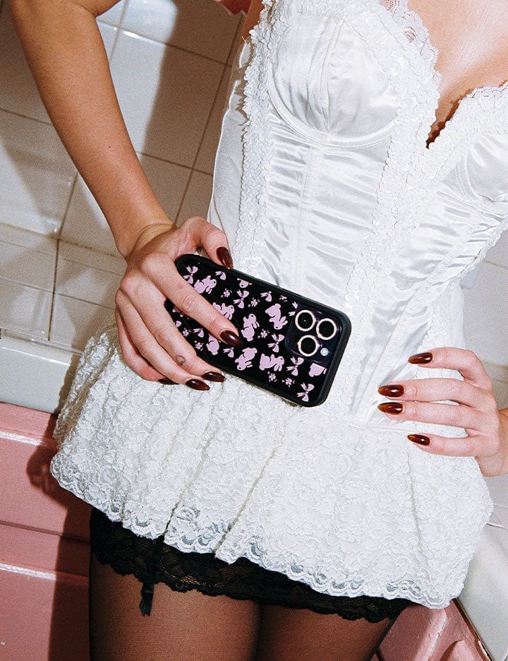 Pink Bunnies iPhone Case