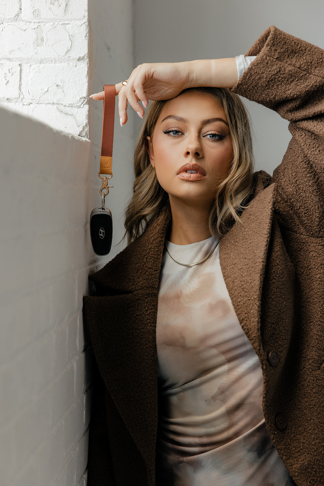 Crimson Bloom Wrist Lanyard