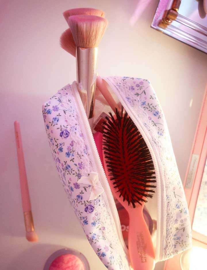 Lilac & Blue Floral Perfect Pouch