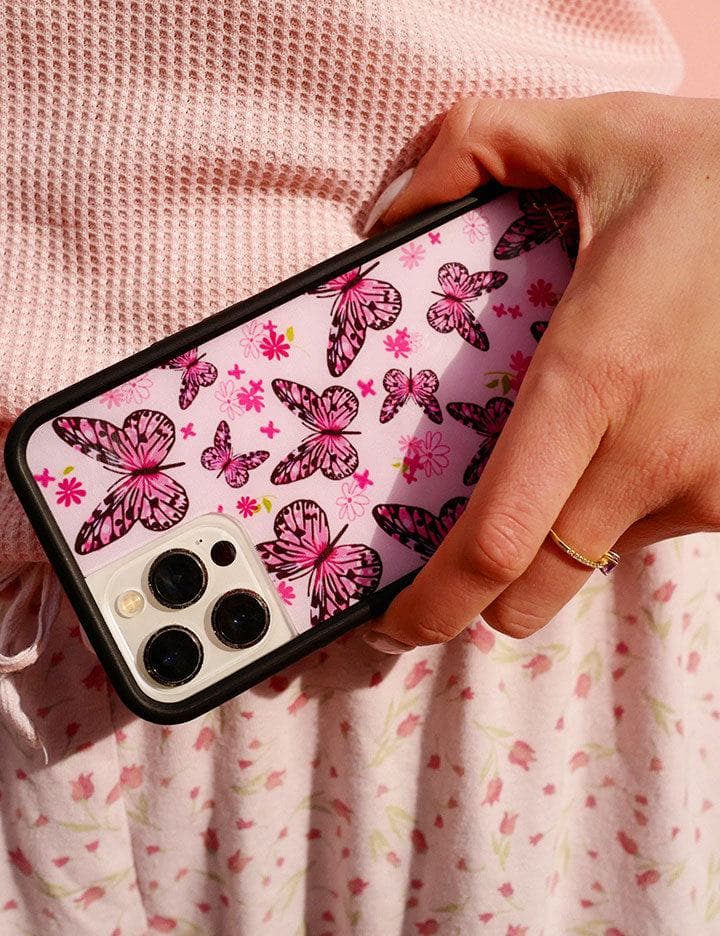 Pink Butterfly iPhone Case