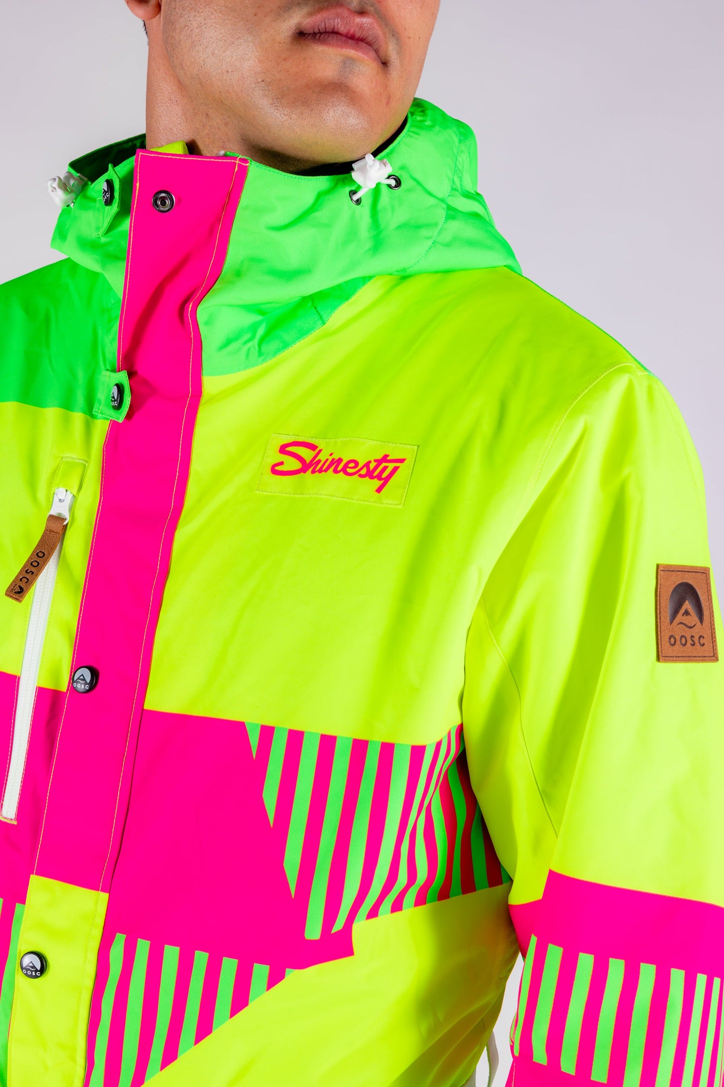 The Cat Track Fever | Mens Neon Yellow Retro Ski Suit