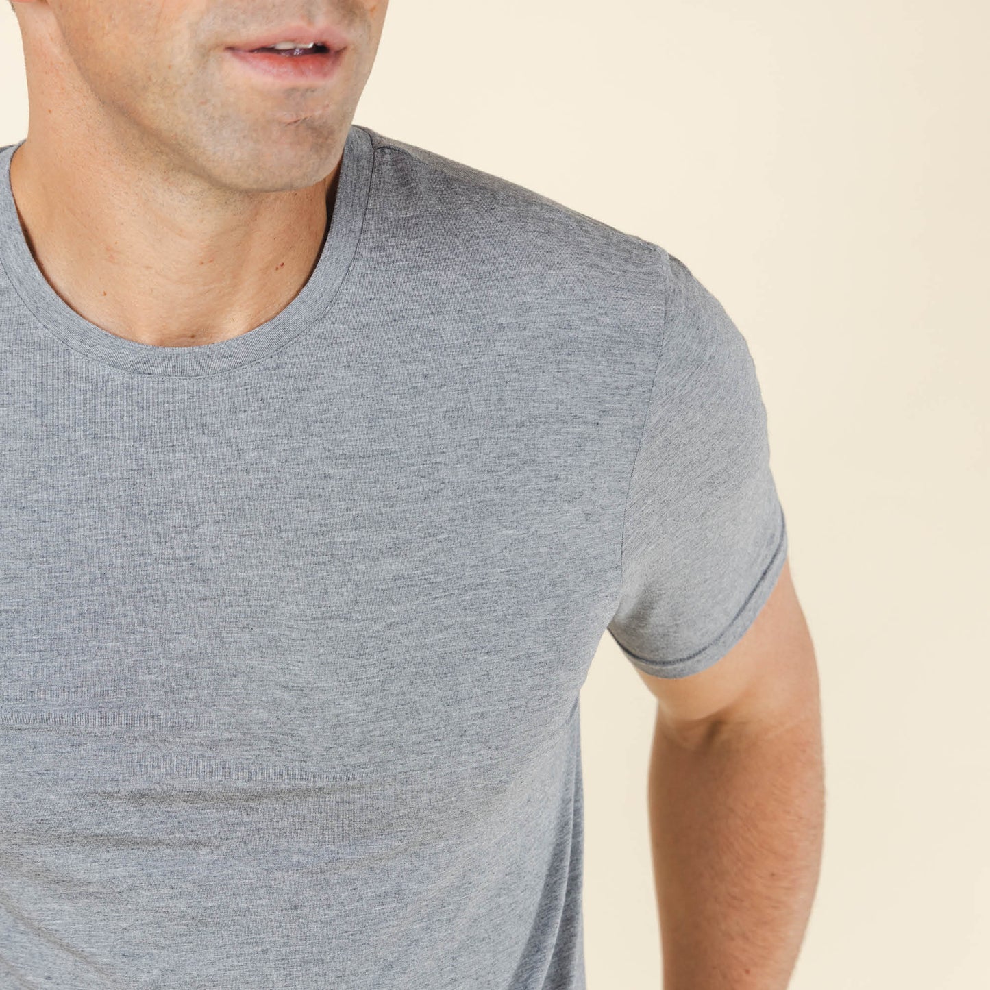 The Rock Solid | Mild Grey SleepDeep™ Men’s Pajama Shirt