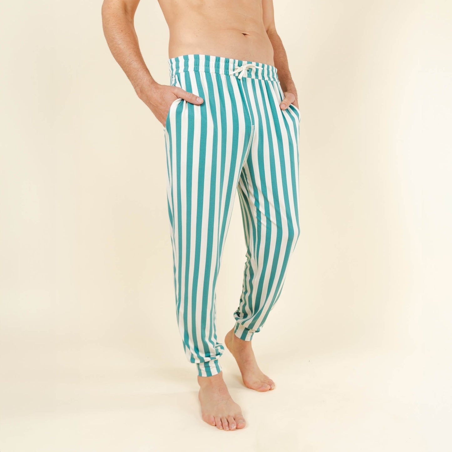 The Nantucket | Green Dock Stripe SleepDeep™ Men’s Pajama Joggers