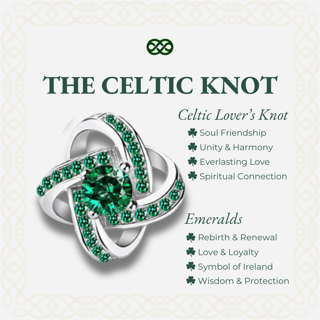 Celtic Knot™ 18K Emerald Ring
