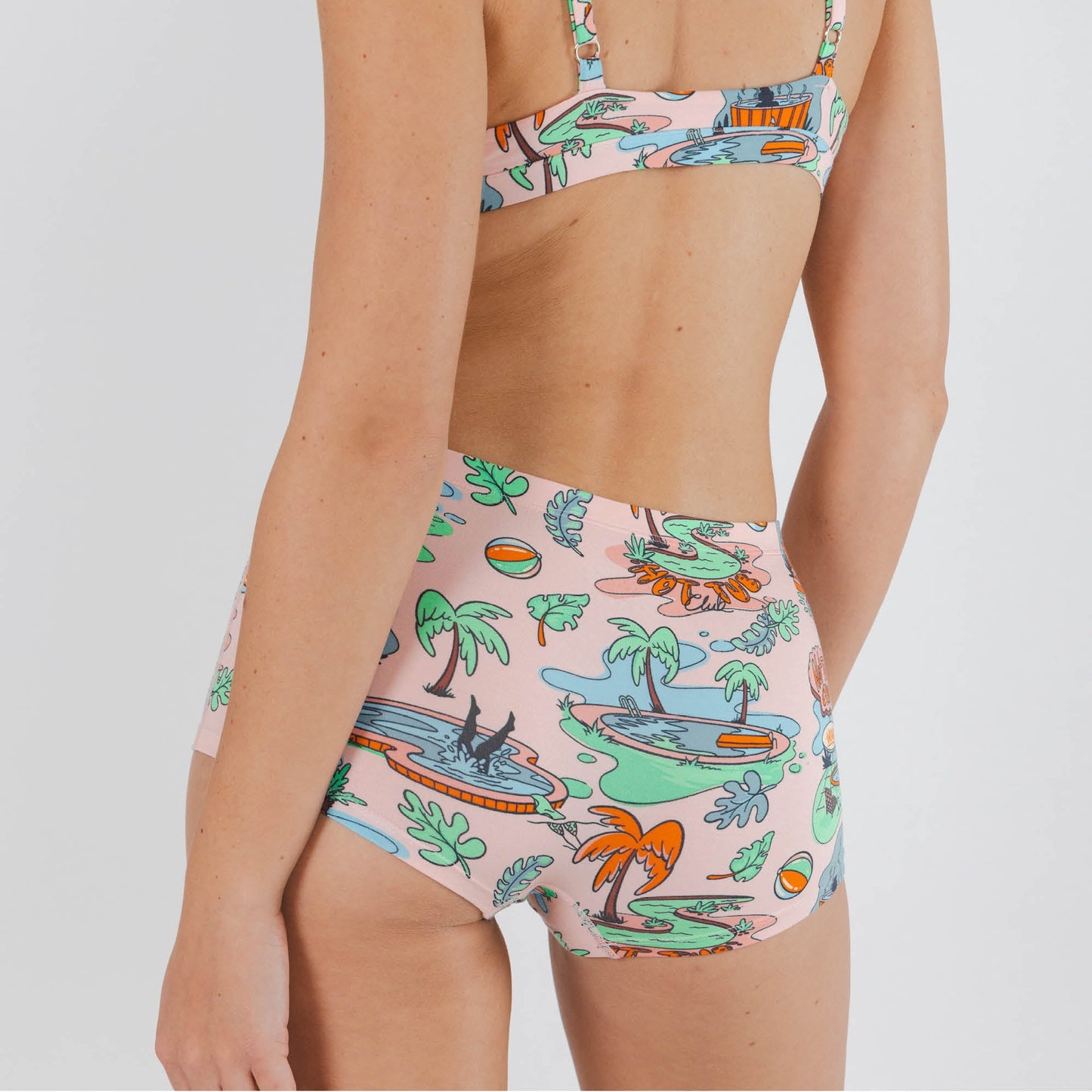 The Motel Hotel | Palm Springs Tropical Modal Boyshort Underwear