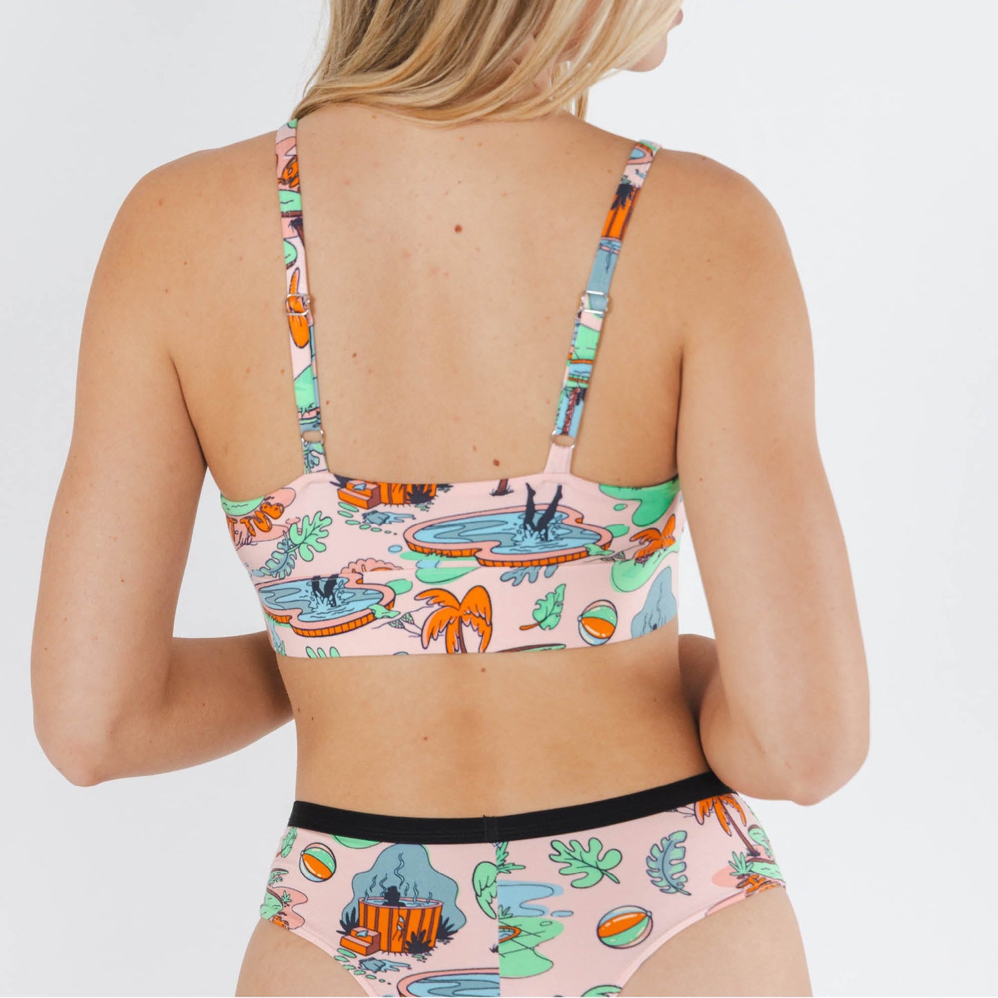 The Motel Hotel | Palm Springs Tropical Boob Hammock™ Scoop Bralette