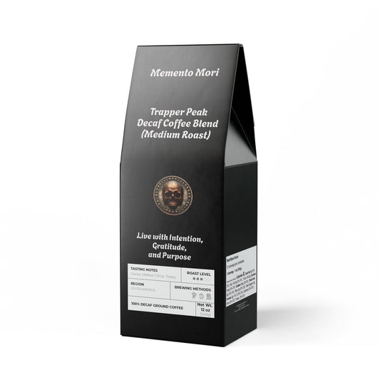 Trapper Peak Decaf Coffee Blend (Medium Roast) - "Memento Mori"