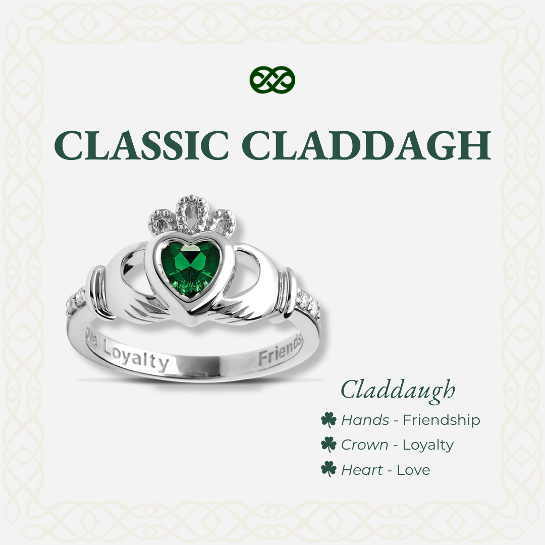 Classic Claddagh™ 18K White Gold Ring