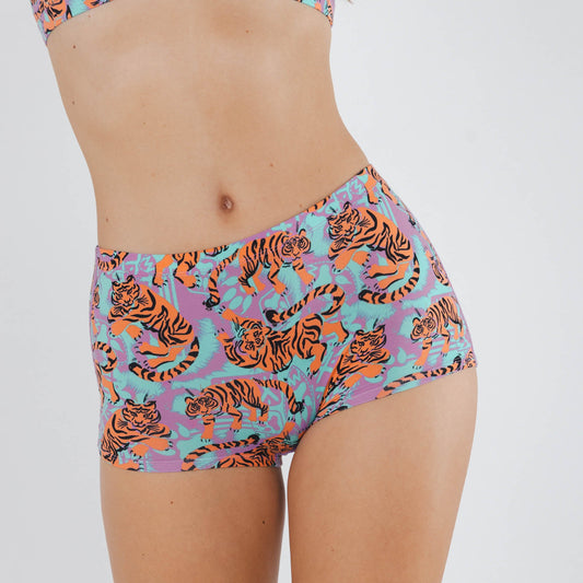The Go Get 'Em | Abstract Tigers Modal Boyshort Underwear