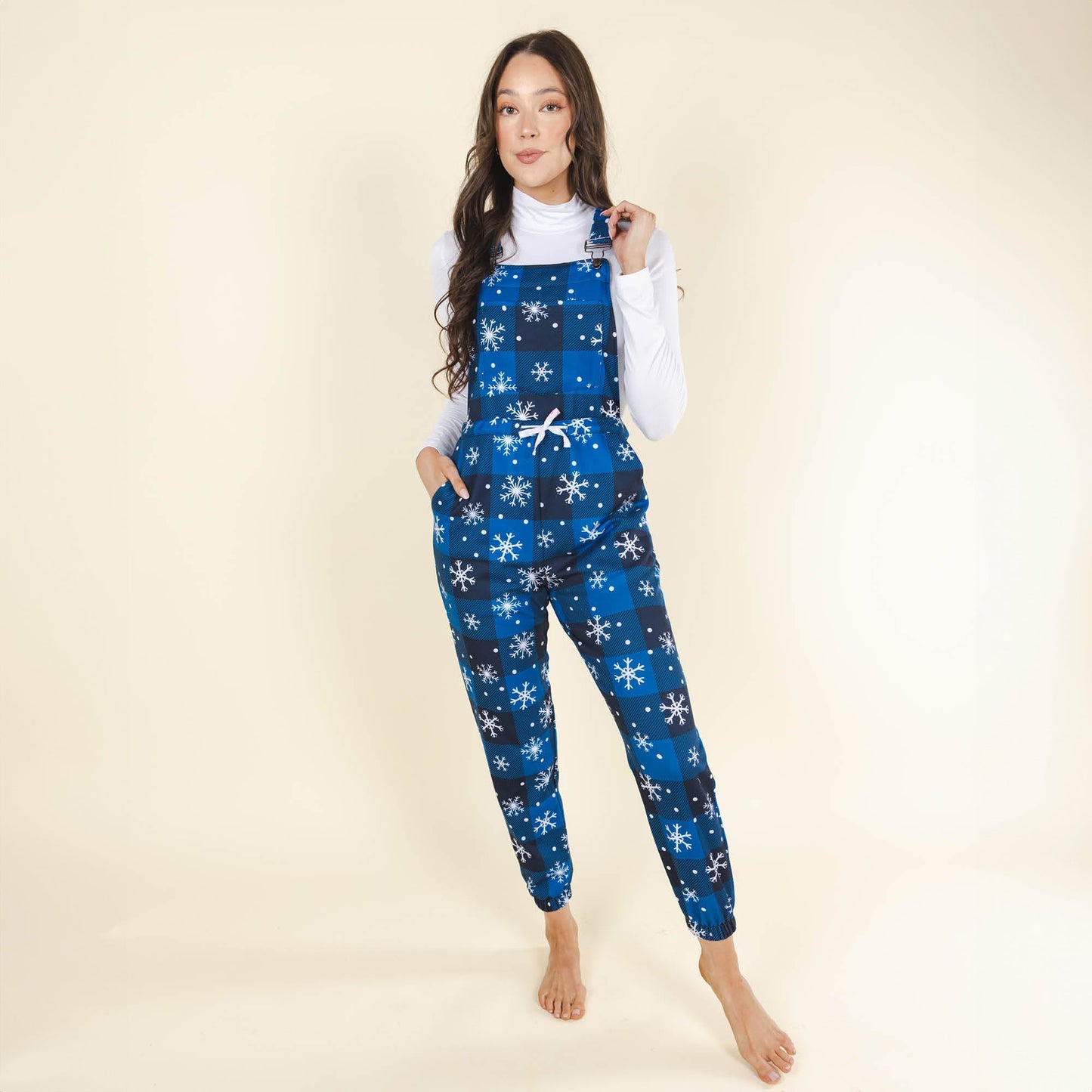 The In A Flurry | Snowflake Buffalo Check Women's Pajamaralls®
