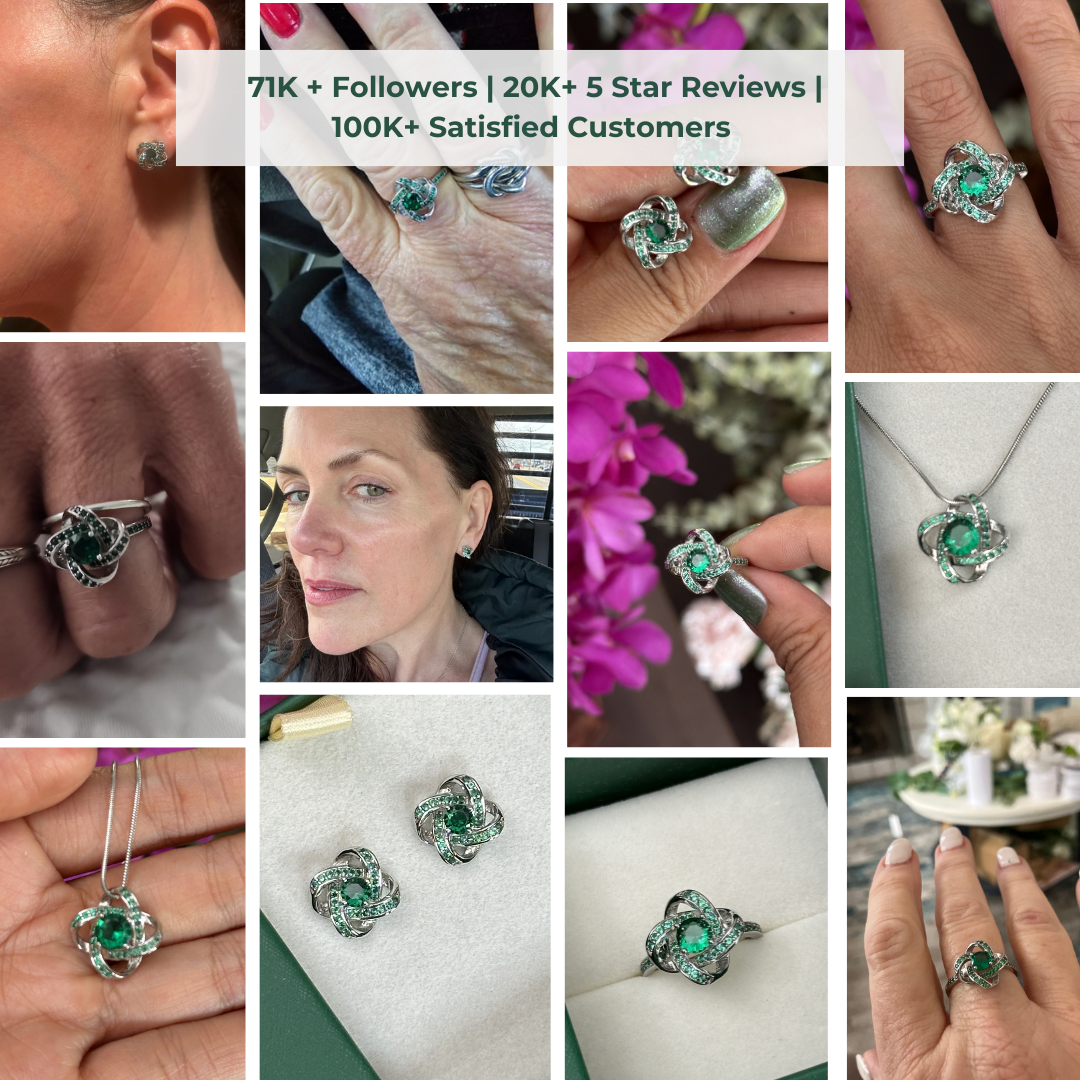 Celtic Knot™ 18K Emerald Ring