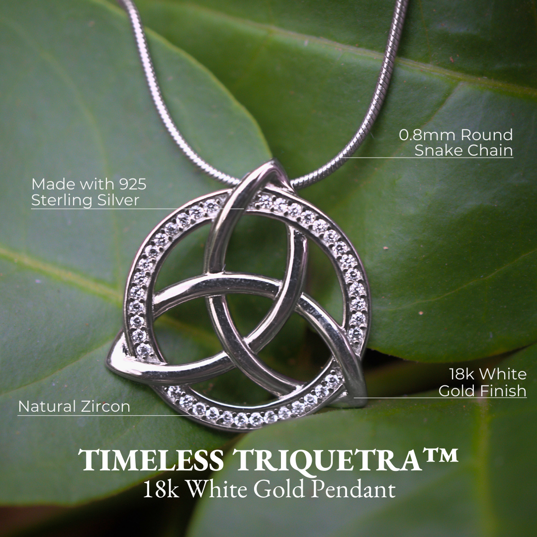 Timeless Triquetra™ 18K White Gold Pendant