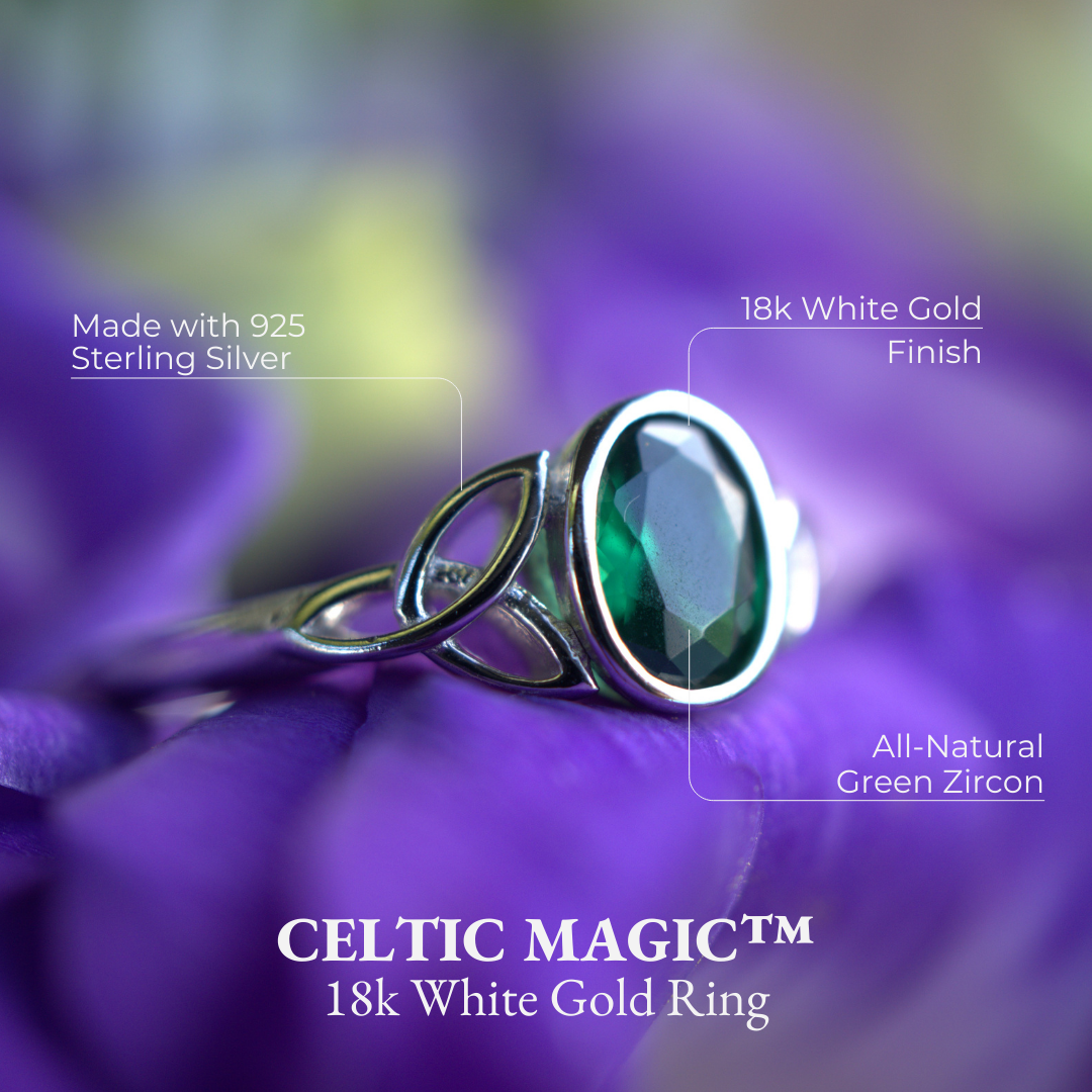 Celtic Magic™ 18K White Gold Ring