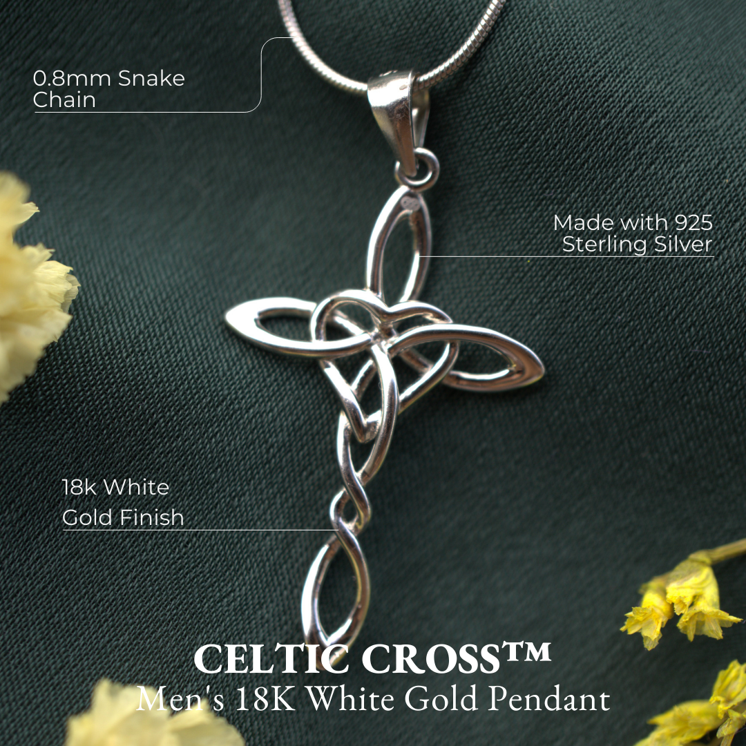 Celtic Heart™ 18K White Gold Pendant