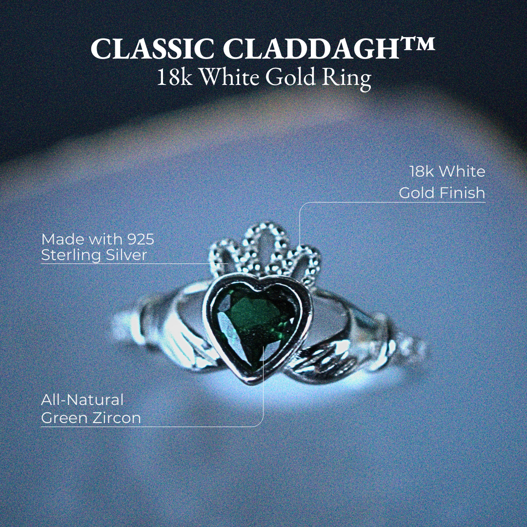 Classic Claddagh™ 18K White Gold Ring