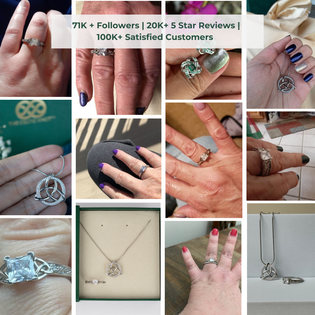 Timeless Triquetra™ 18K White Gold Filigree Ring