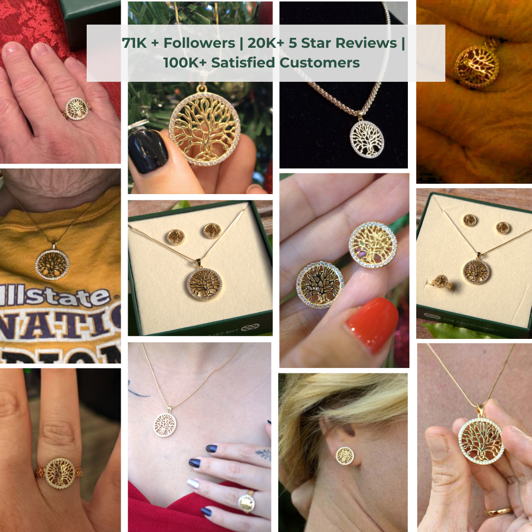 Celtic Tree of Life™ 18K Yellow Gold Diamond Pendant