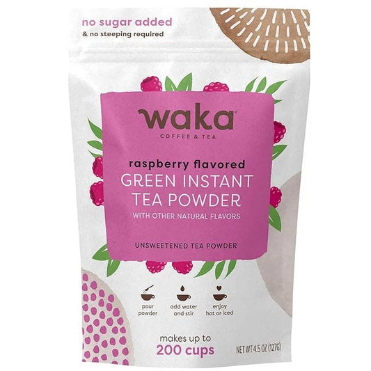 Unsweetened Raspberry Flavored Green Instant Tea 4.5 oz Bag