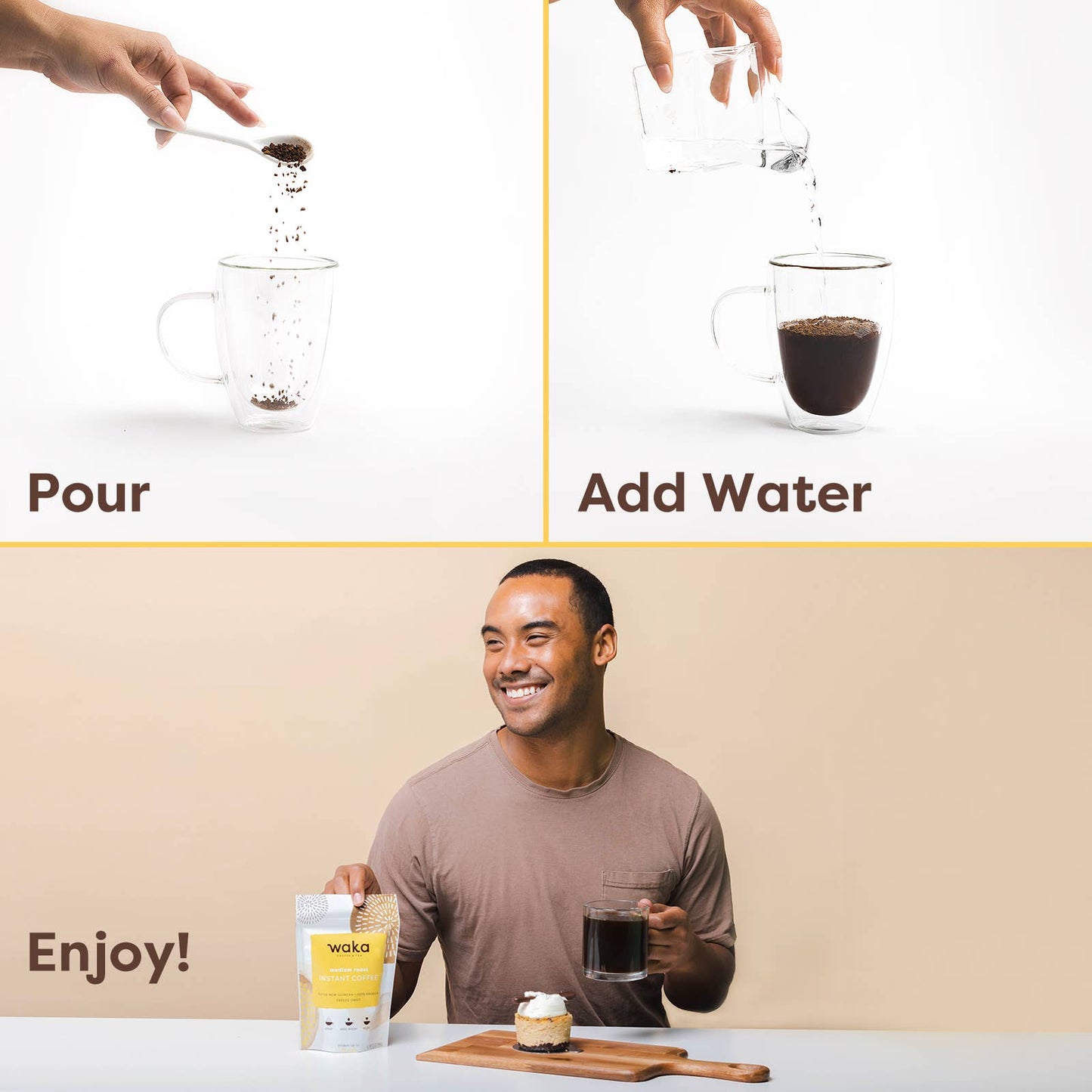 Medium-Strong Papua New Guinean Instant Coffee 3.5 oz Bag