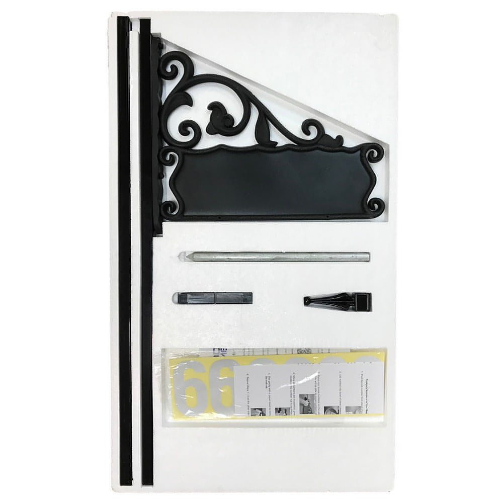 Boardwalk DIY Reflective Lawn Address Sign 48" Post