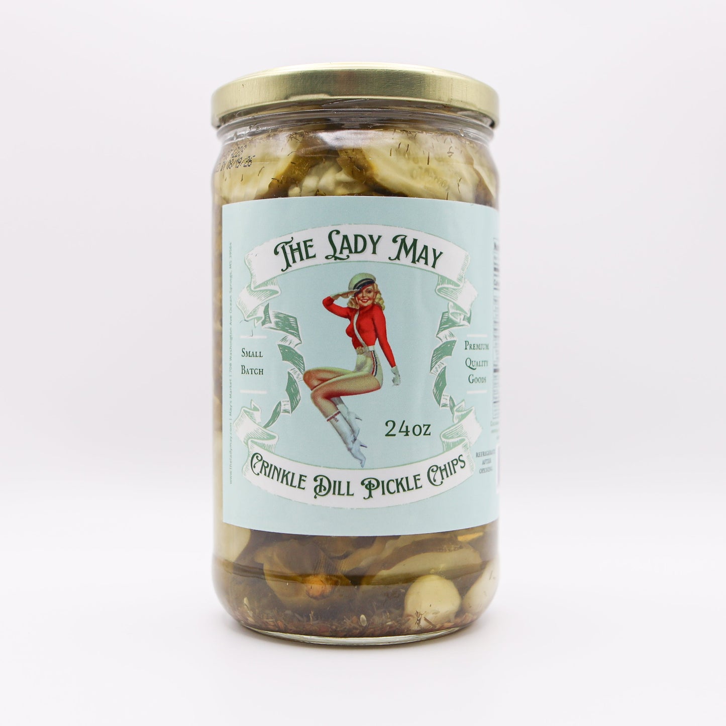 The Lady May Crinkle Dill Pickle Chips - Small Batch Southern Pickles