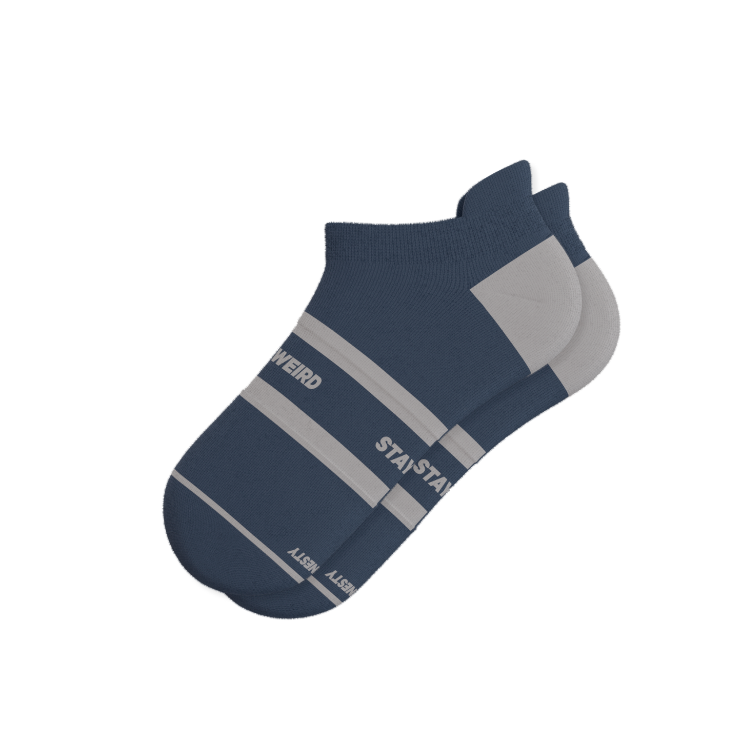 The Arctic | Navy and Grey Heel Hammock™ Ankle Socks