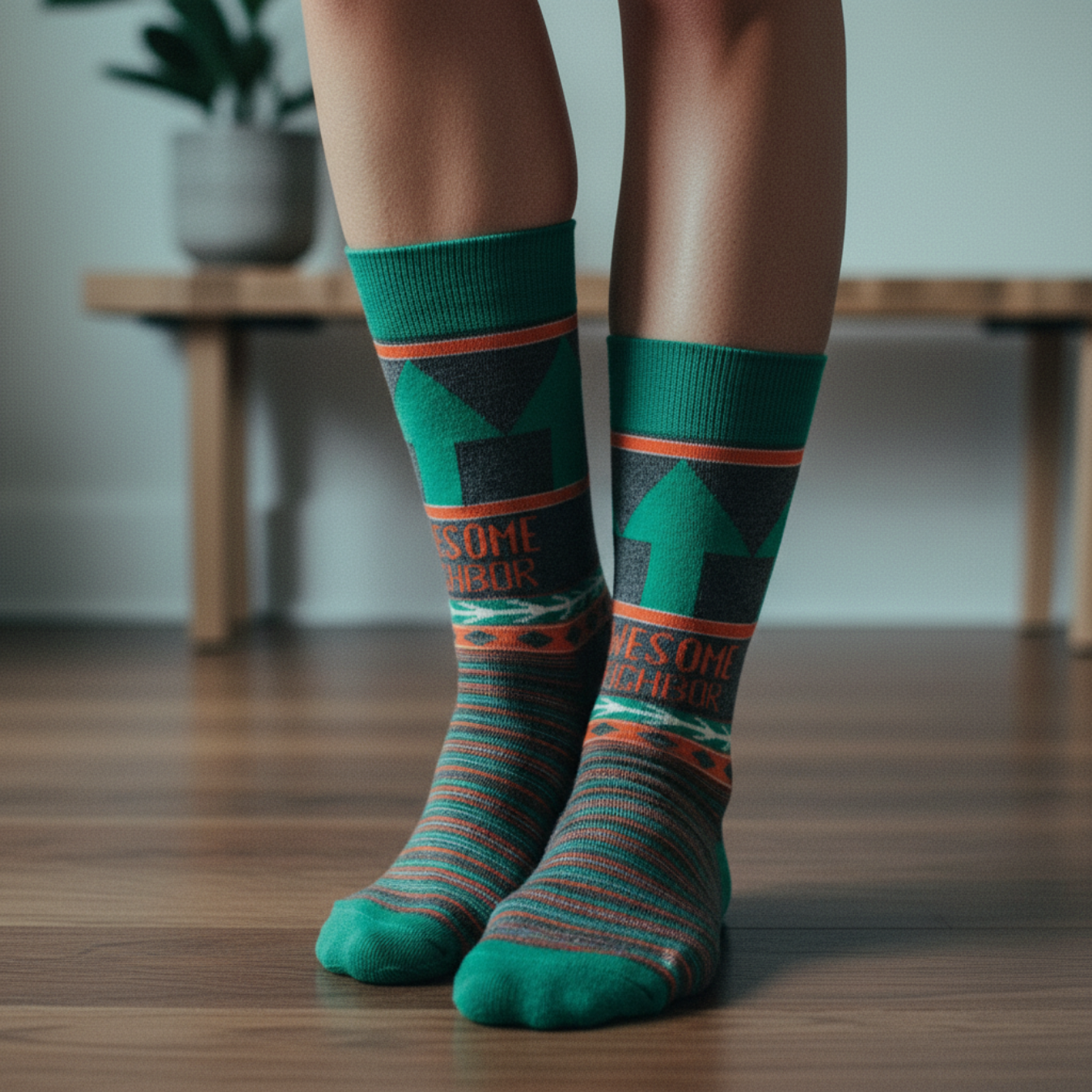 Awesome Neighbor Socks | Unisex Funny Gift Socks | Gift for Her
