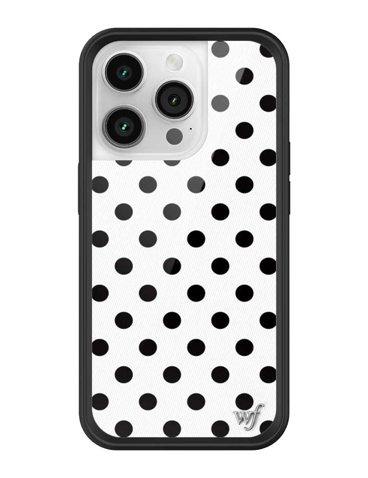 Polka Dot | White and Black iPhone Case