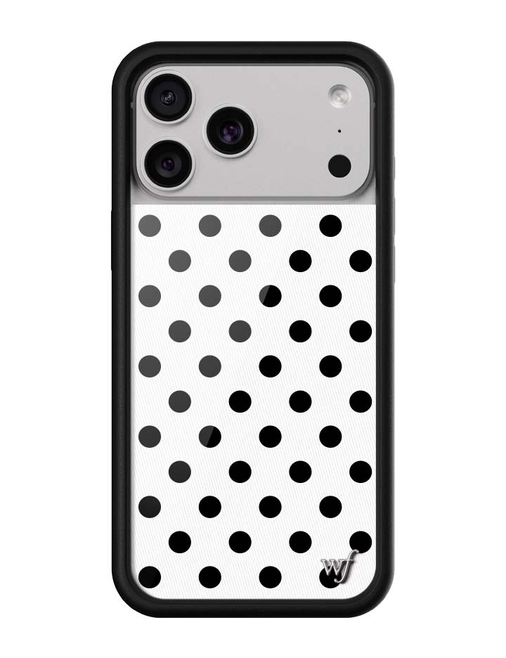 Polka Dot | White and Black iPhone Case