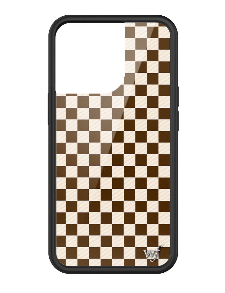 Checkers | Brown iPhone Case