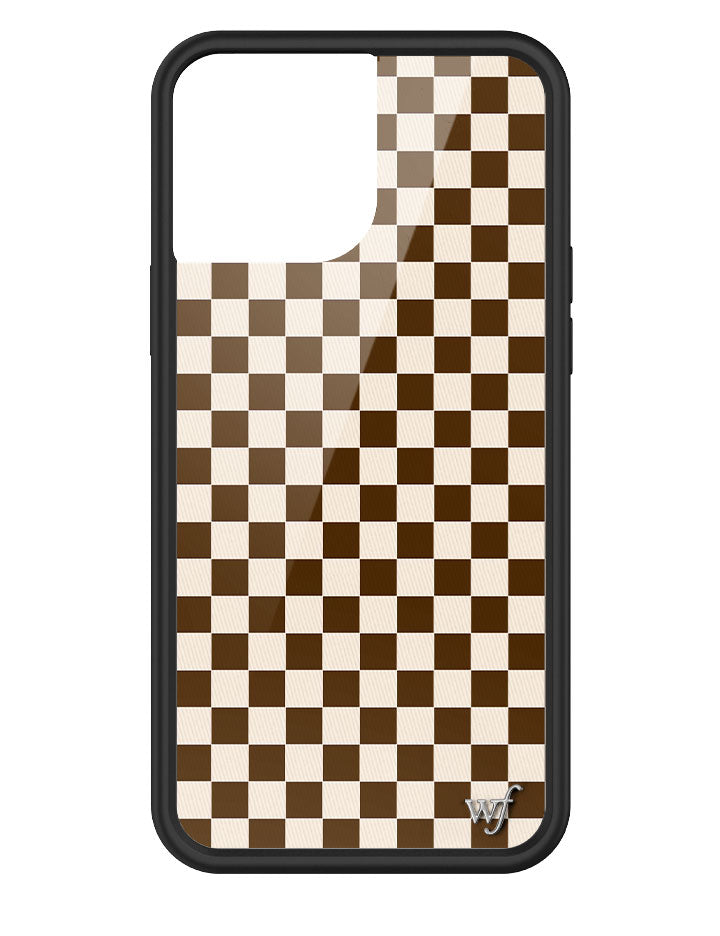 Checkers | Brown iPhone Case