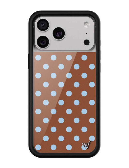 Polka Dot | Brown and Blue iPhone Case