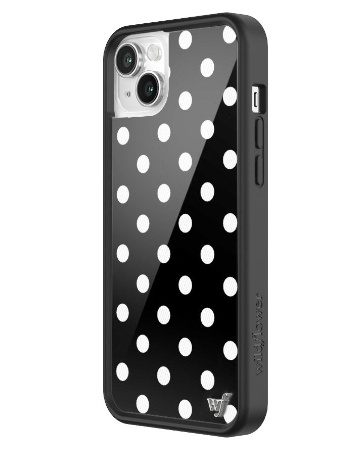 Polka Dot | Black and White iPhone Case