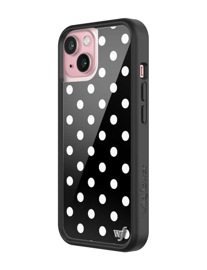Polka Dot | Black and White iPhone Case