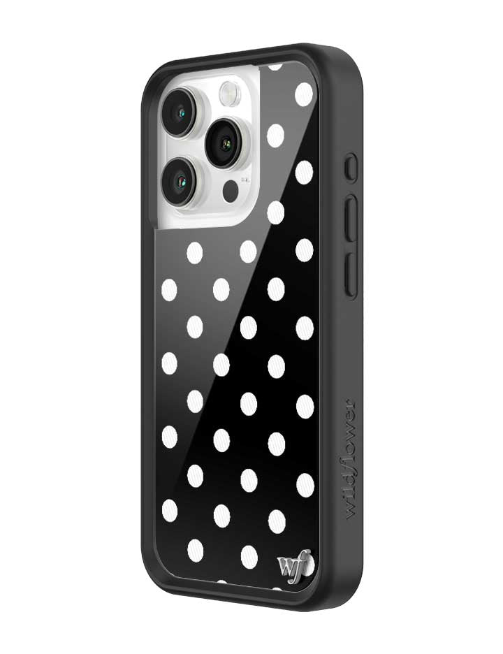Polka Dot | Black and White iPhone Case