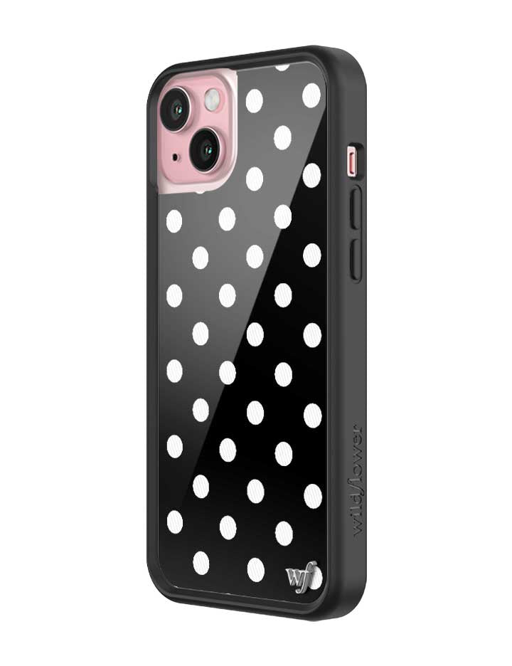 Polka Dot | Black and White iPhone Case