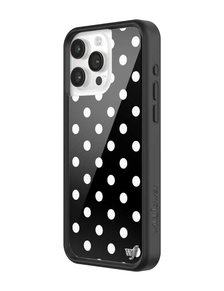 Polka Dot | Black and White iPhone Case