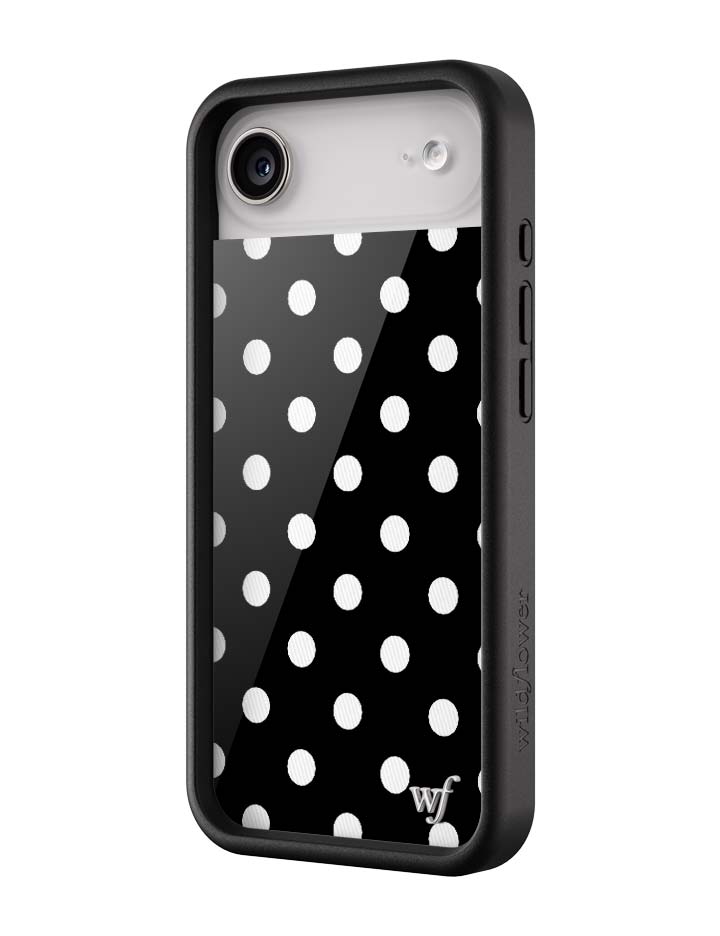 Polka Dot | Black and White iPhone Case