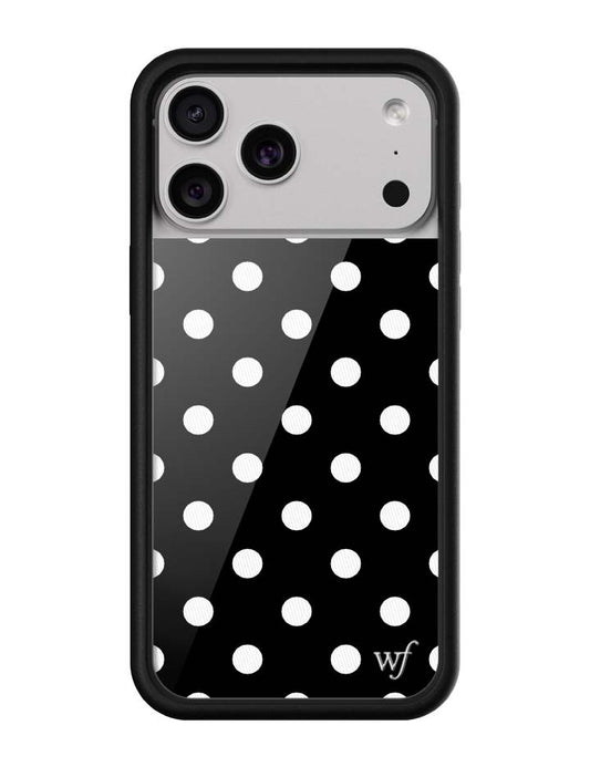 Polka Dot | Black and White iPhone Case