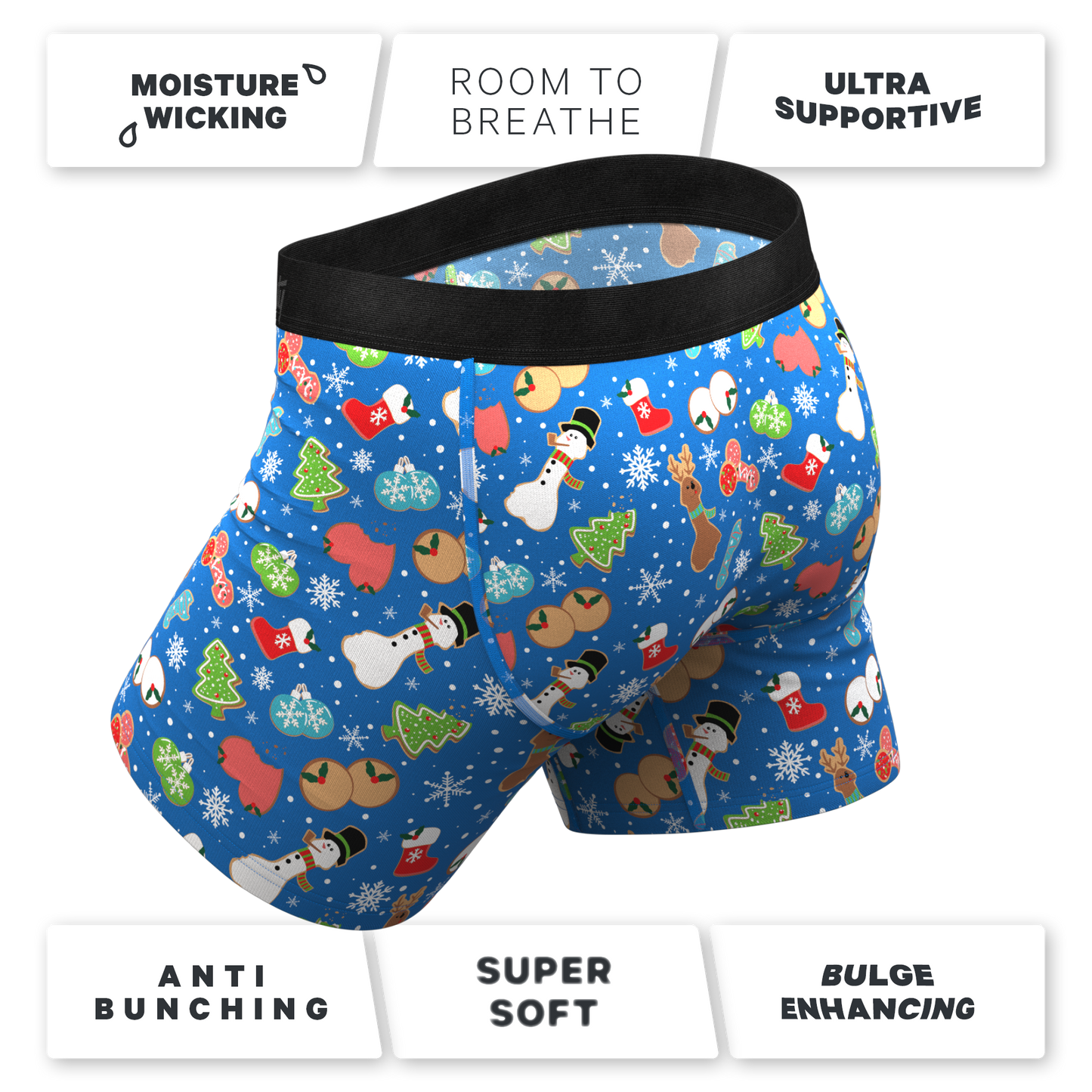 The Baked Goodies | Christmas Cookies Ball Hammock® Pouch Underwear