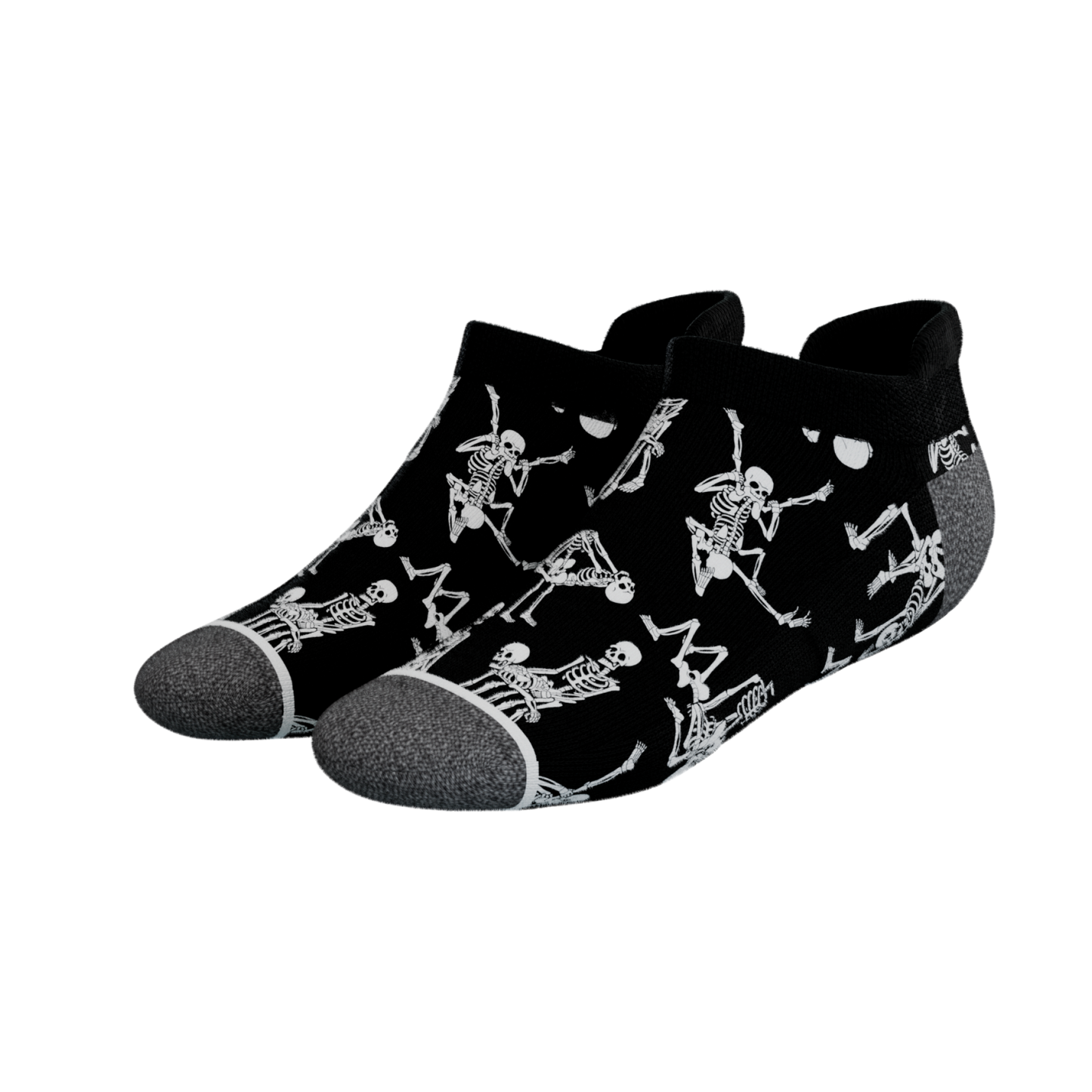 The Bare Back Bones | Skeletons Heel Hammock™ Ankle Socks