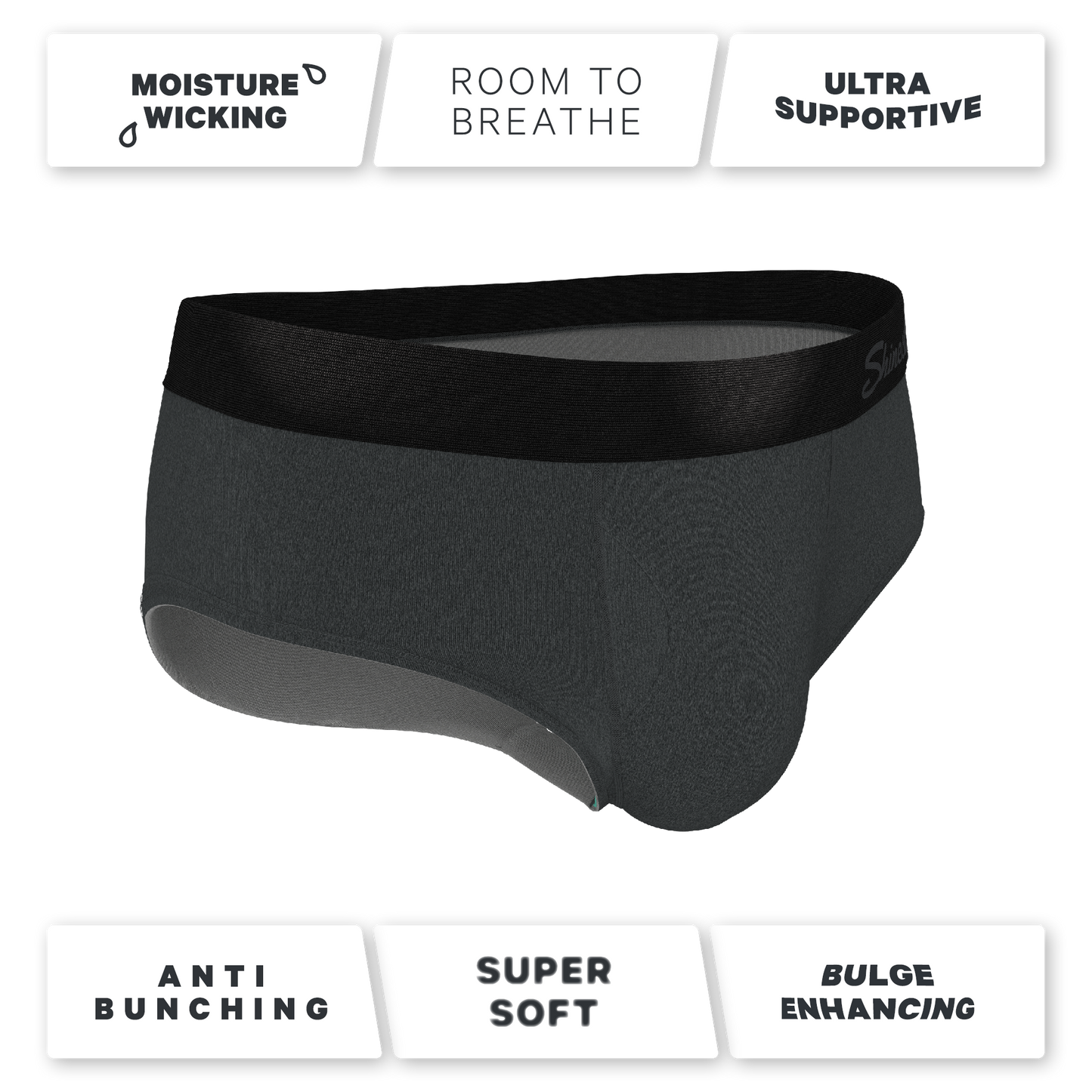 The Basalt | Heather Charcoal Ball Hammock® Pouch Underwear Briefs