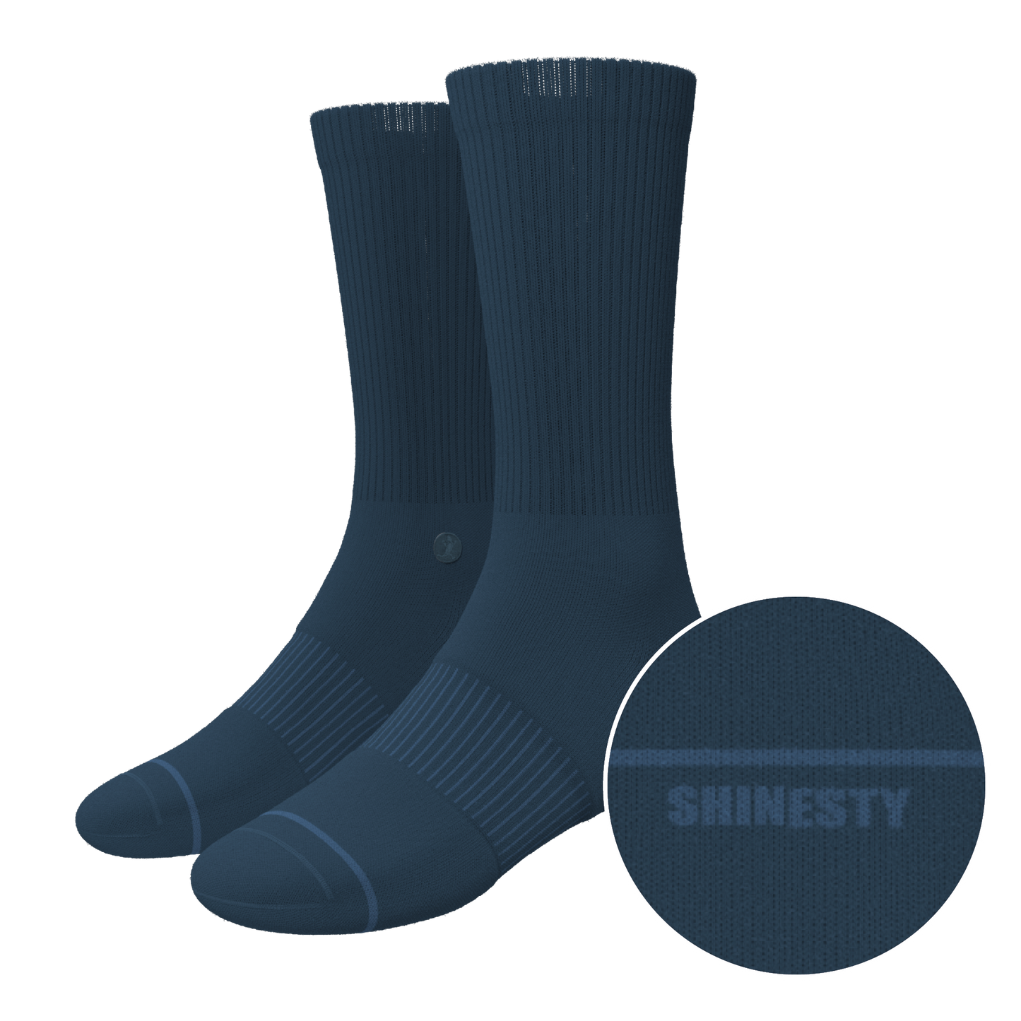 The Big Blue | Navy Heel Hammock™ Crew Socks