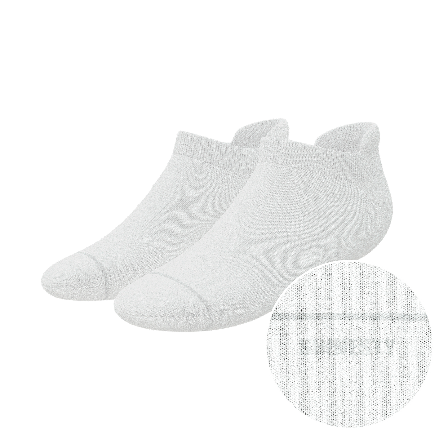 The Blizzard | Plain White Heel Hammock™ Ankle Socks