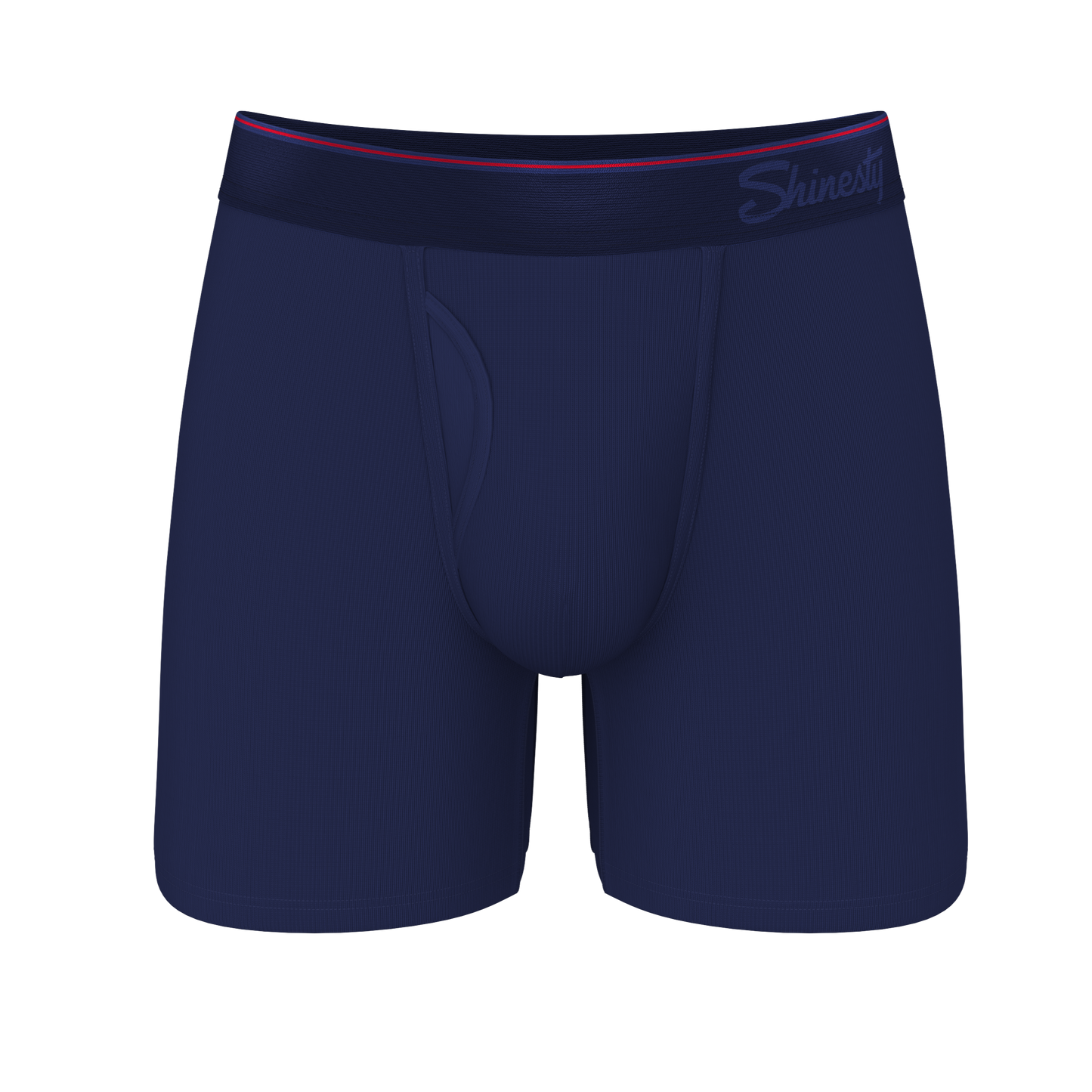 The Blueberry Pie | Red Tip Navy Ball Hammock® Pouch Underwear With Fly