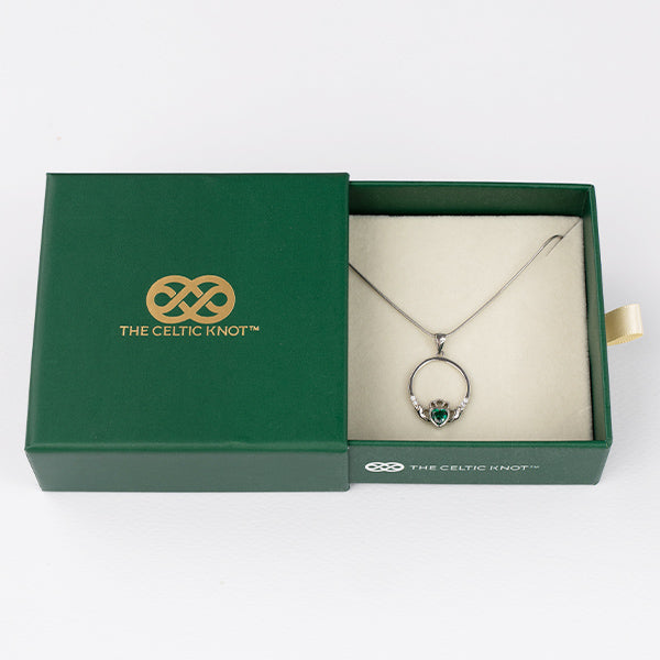 Classic Claddagh™ 18K White Gold Pendant