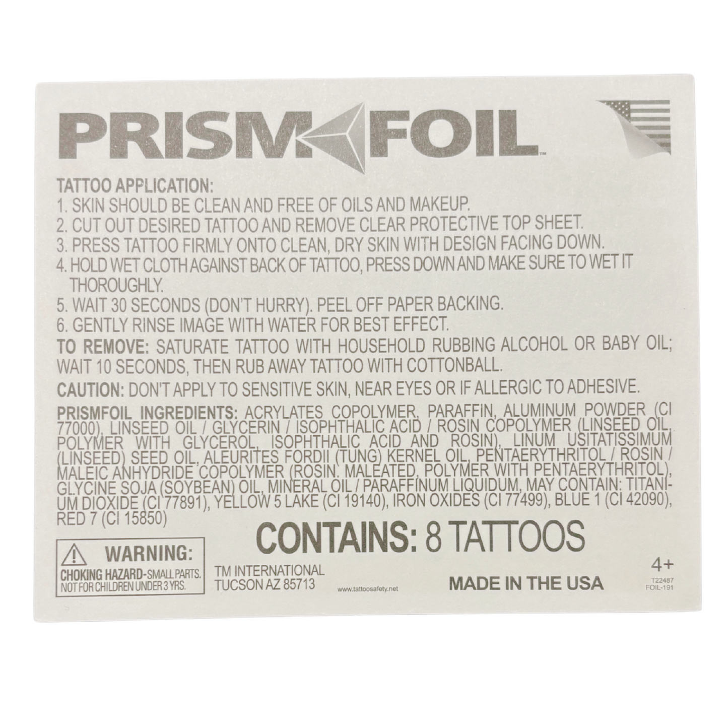 Bracelet Pack Temporary Tattoo Set | 8 Tattoos on a Single Sheet