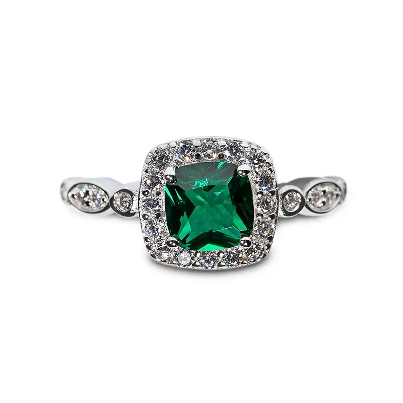 Enchanted Emerald™ 18K White Gold Ring